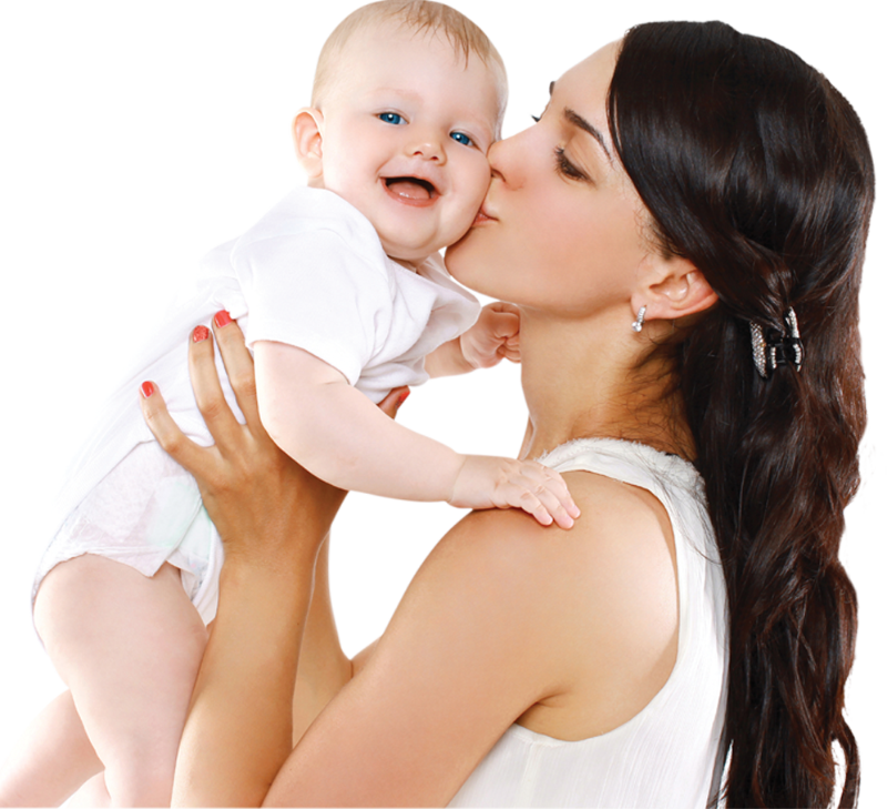 Mother Baby Affectionate Kiss PNG image