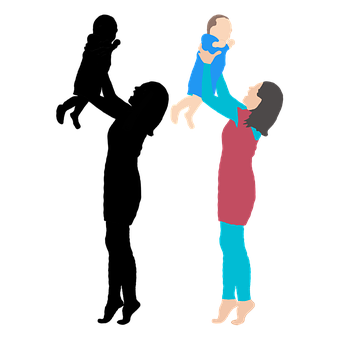 Mother Child Bonding Moment PNG image