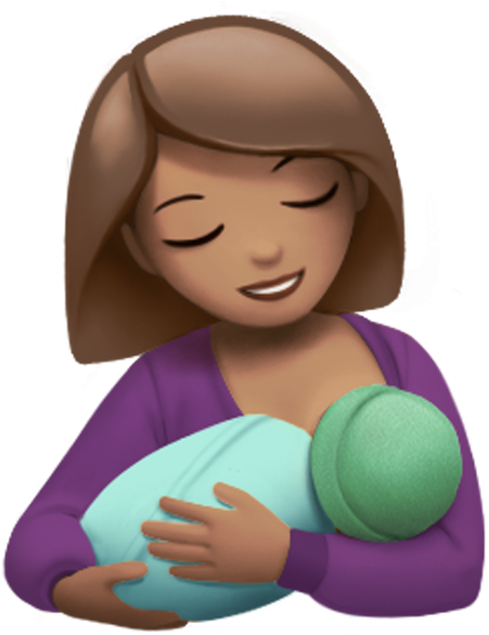 Mother Child Breastfeeding Emoji PNG image