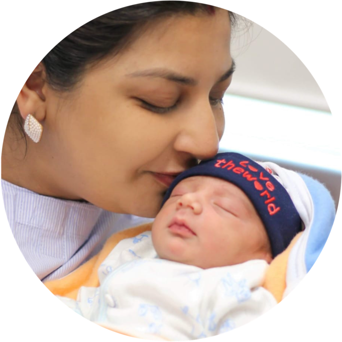 Mother Newborn Bonding Moment PNG image