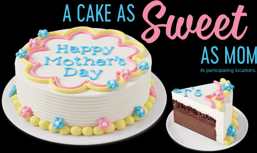 Mothers Day Celebration Cake PNG image