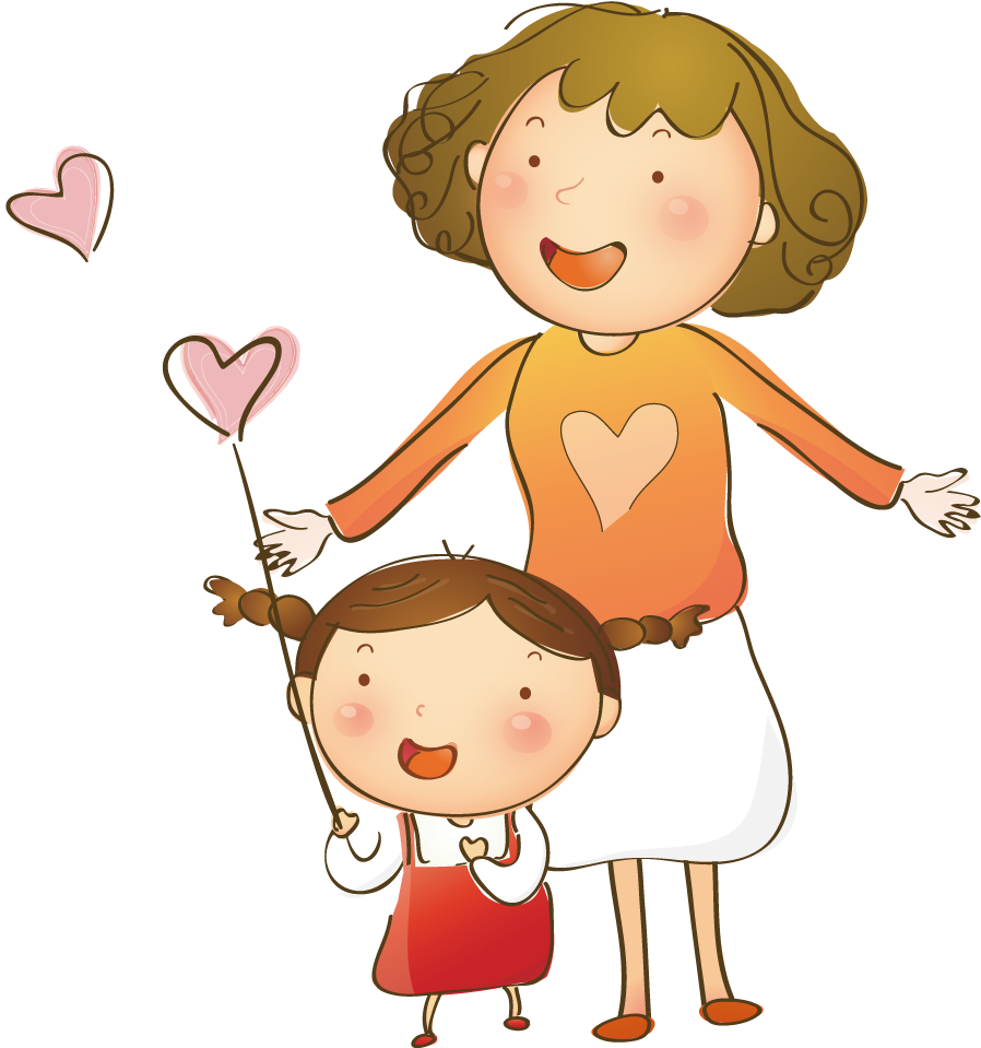 Mothers Day Celebration Cartoon PNG image