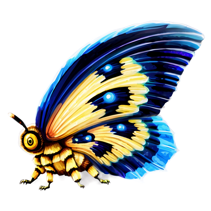 Mothra In Stormy Skies Png Qcf PNG image