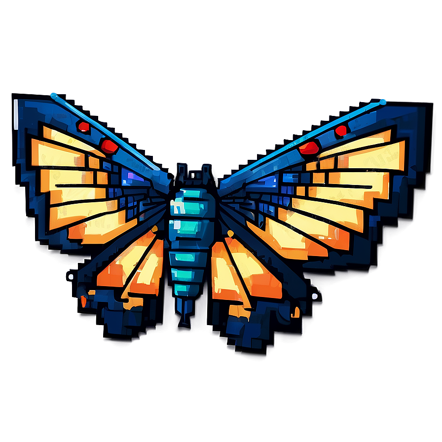 Mothra Pixel Art Png Pxu76 PNG image