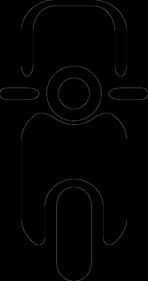 Motorcycle Rider Outline Silhouette PNG image