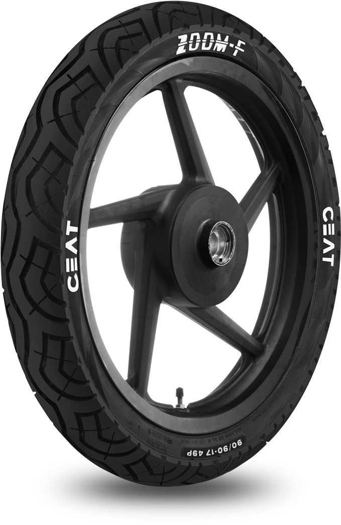 Motorcycle Tyrewith Alloy Wheel C E A T Zoom F PNG image