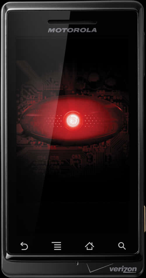 Motorola Android Phone Red Eye Wallpaper PNG image