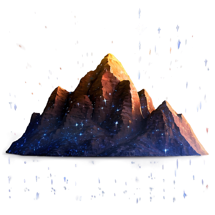 Mountain And Starlight Png Eku86 PNG image