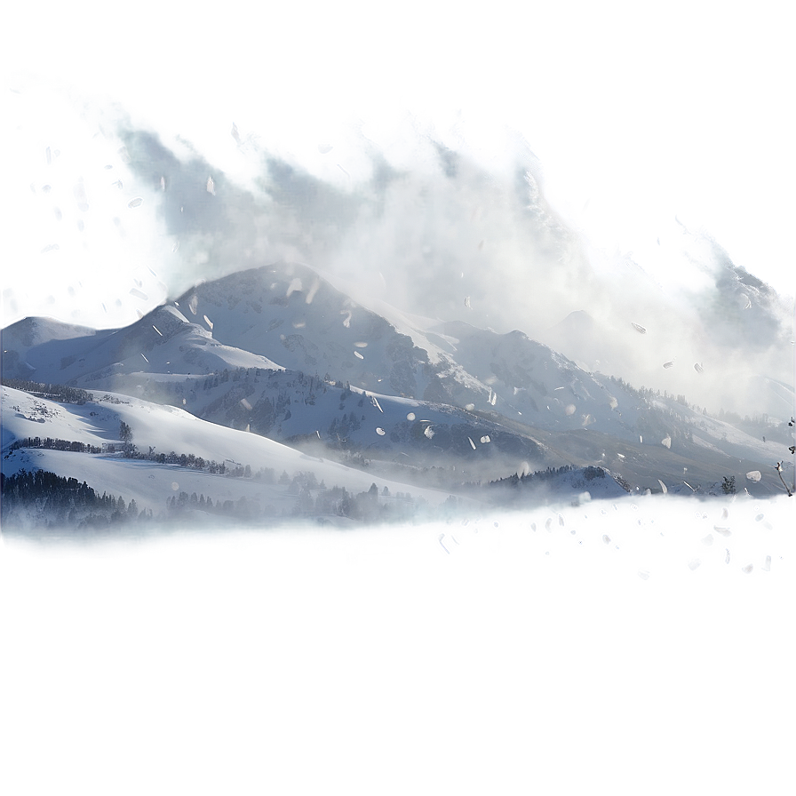 Mountain Blizzard Wind Png 69 PNG image