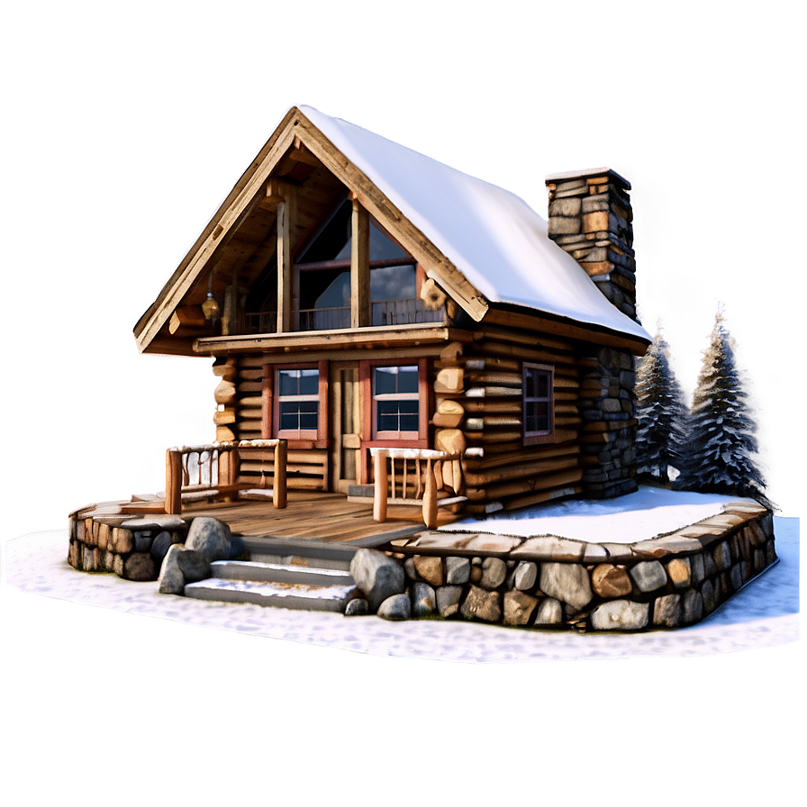 Mountain Cabin Aesthetic Png 11 PNG image