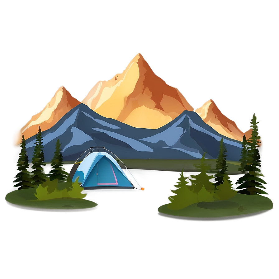 Mountain Camping Scene Png 05032024 PNG image