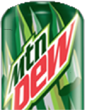 Mountain Dew Can Close Up PNG image