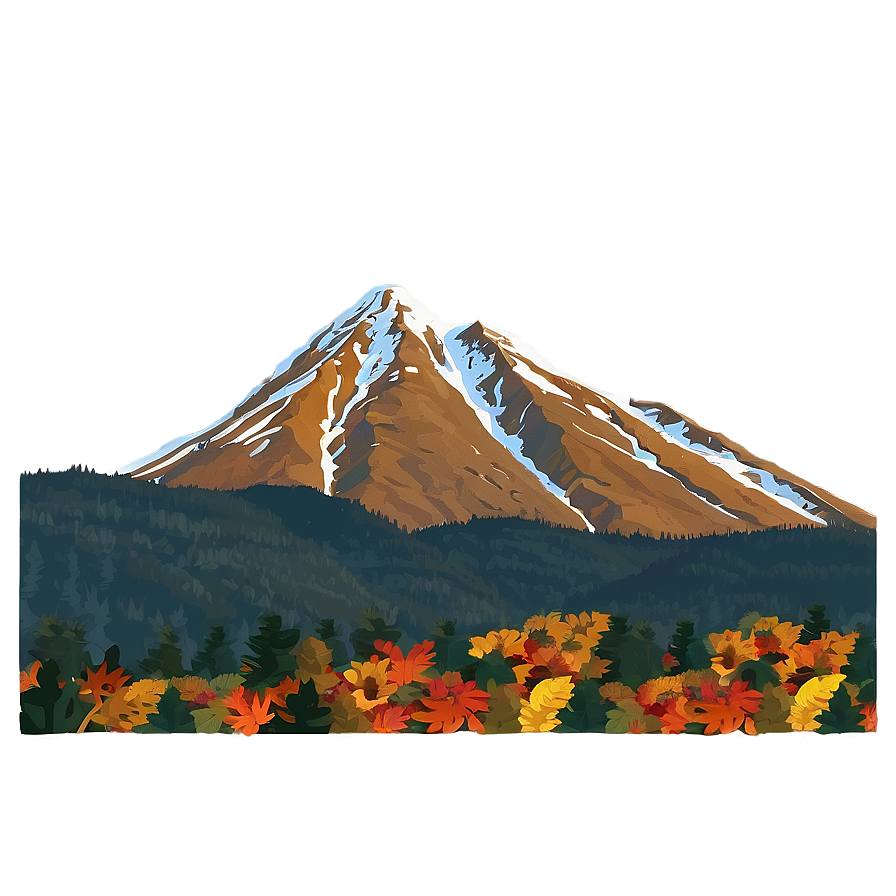 Mountain During Fall Png 96 PNG image