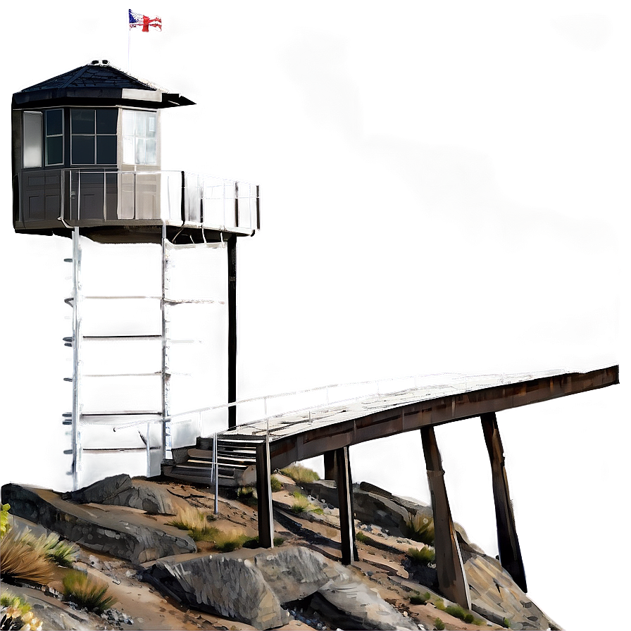 Mountain Fire Lookout Png 64 PNG image