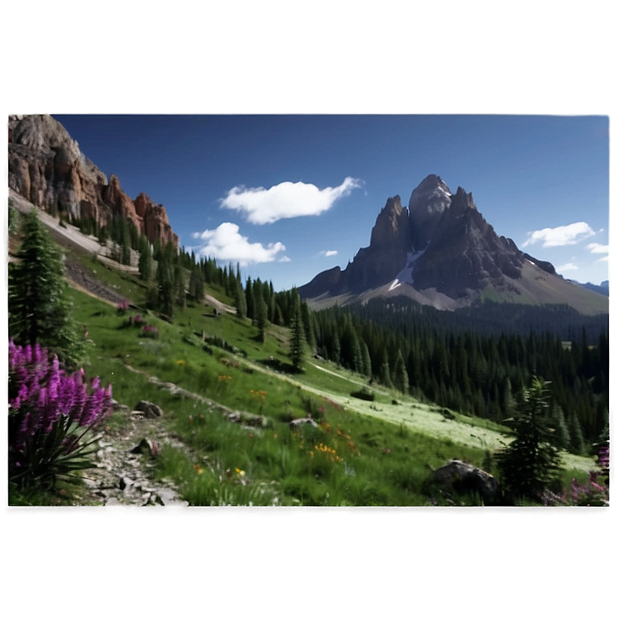 Mountain Landscape Photo Png Veb PNG image