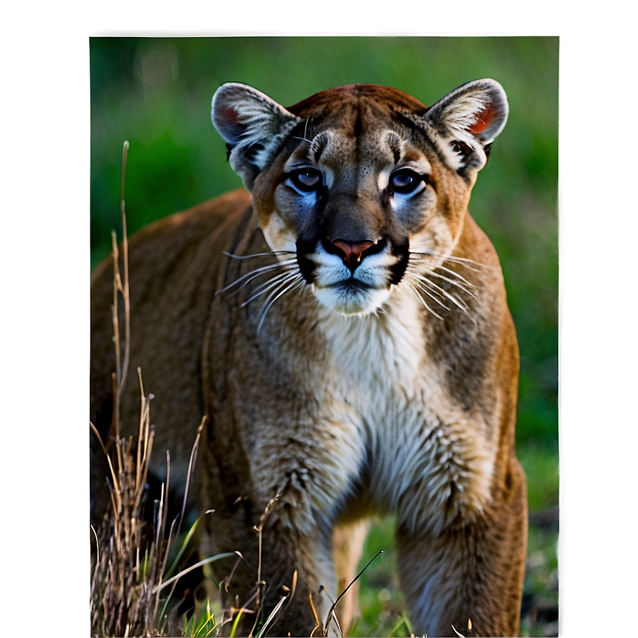 Mountain Lion At Dusk Png 06262024 PNG image