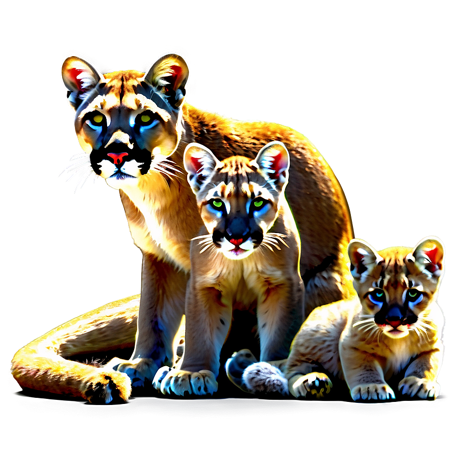 Mountain Lion Family Png 29 PNG image