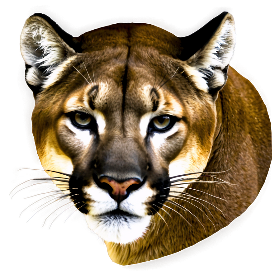 Mountain Lion Portrait Png Dvv PNG image