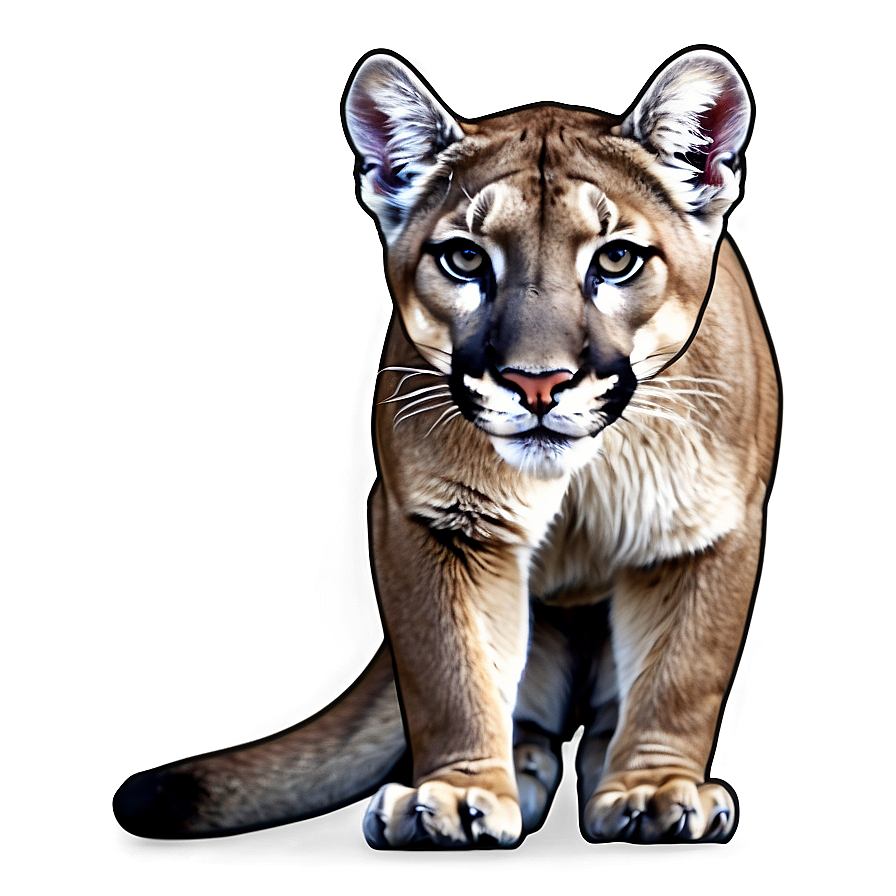 Mountain Lion Sketch Png Geb9 PNG image