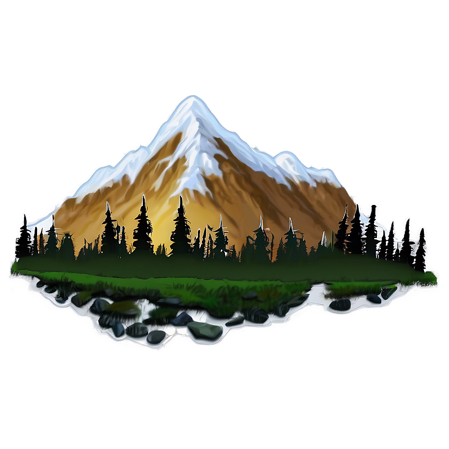 Mountain Peak View Png Yym PNG image