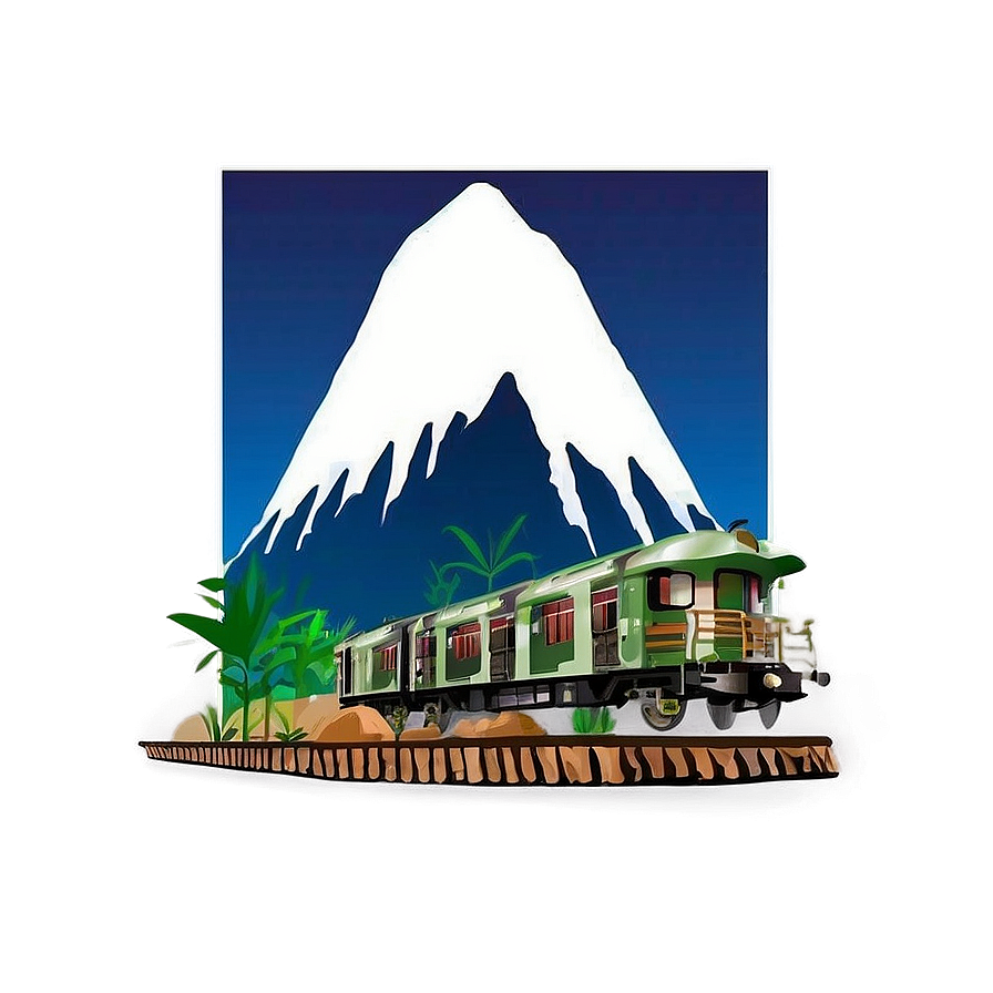 Mountain Railway Journey Png 05032024 PNG image