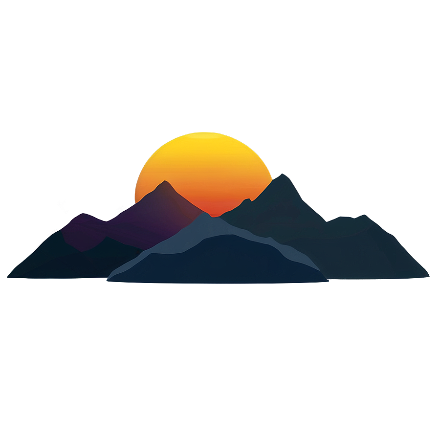 Mountain Sunrise Png Kho62 PNG image