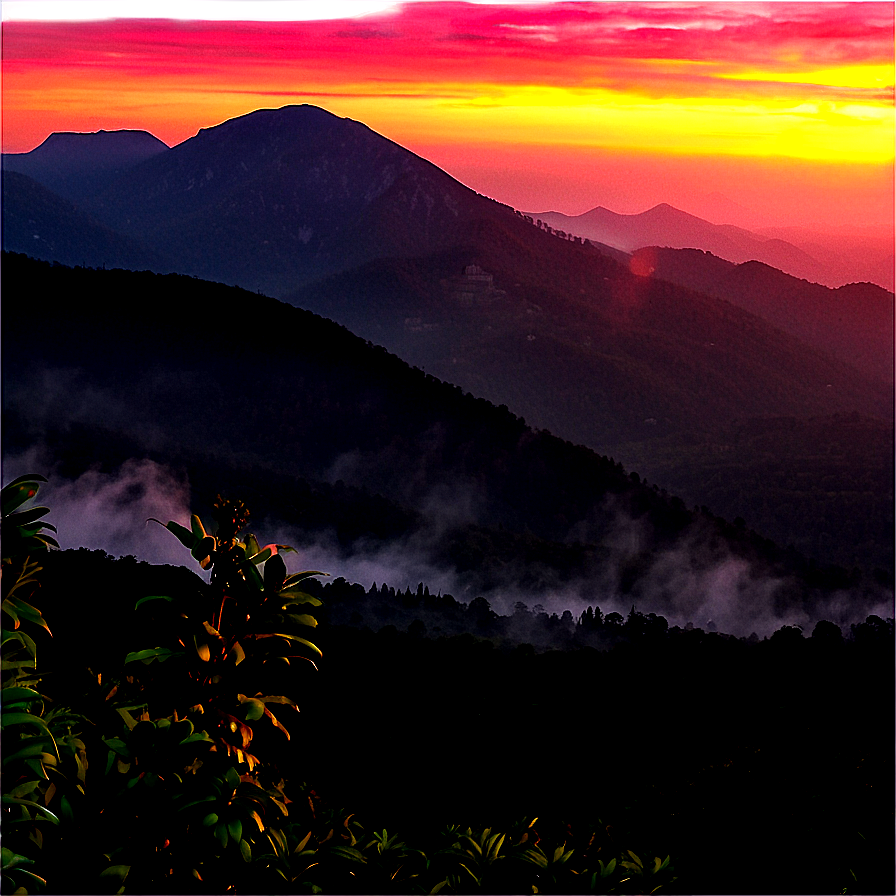 Mountain Sunrise Png Xld PNG image