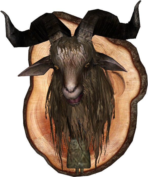 Mounted Goat Head Trophy.png PNG image