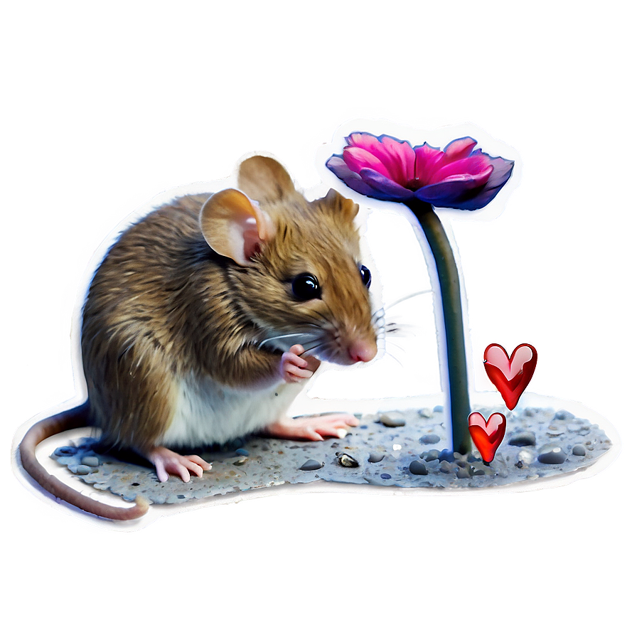 Mouse In Love Png 05042024 PNG image