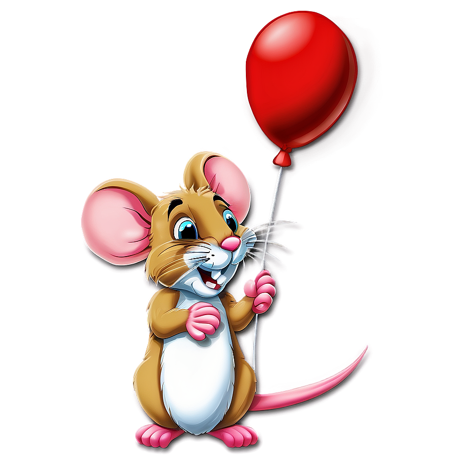 Mouse With Balloon Png Vtc63 PNG image