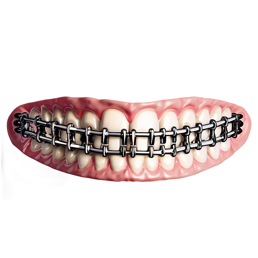 Mouth With Braces Png Gpa67 PNG image