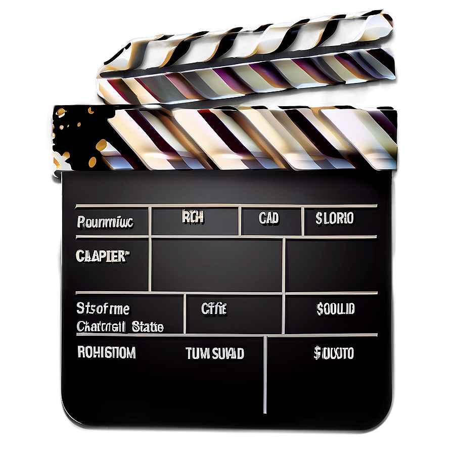 Movie Clapper Film Slate Png Hvq27 PNG image