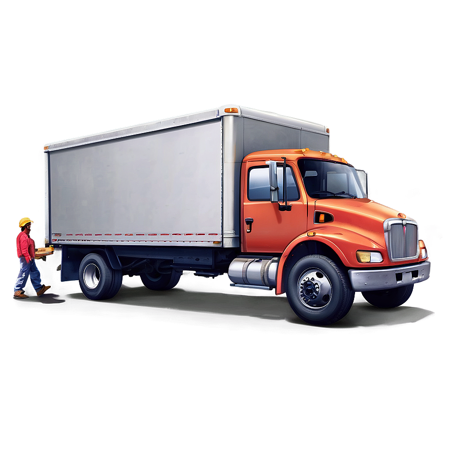 Moving Truck In City Png Ute PNG image