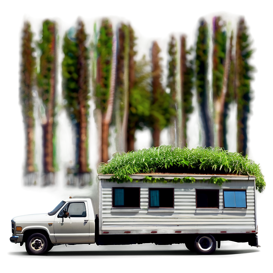 Moving Truck With Scenic Background Png Qtn5 PNG image