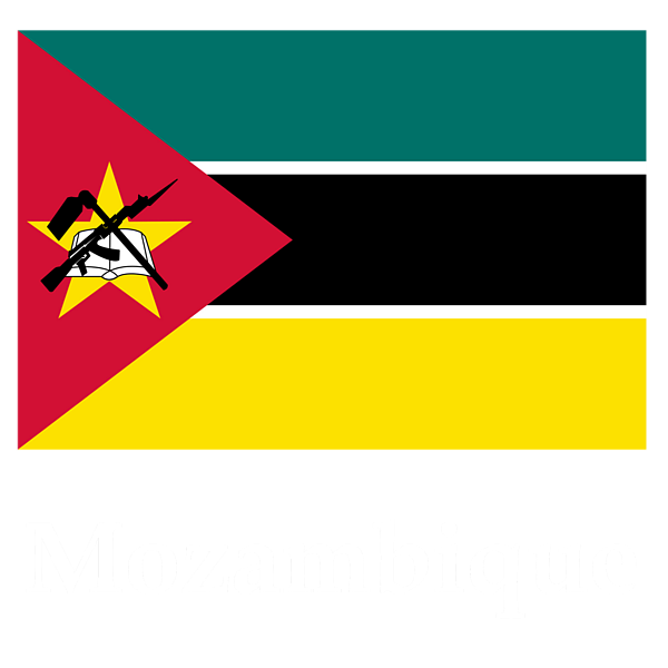 Mozambique Flag Graphic PNG image