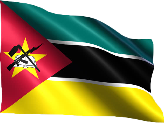 Mozambique Flag Waving PNG image