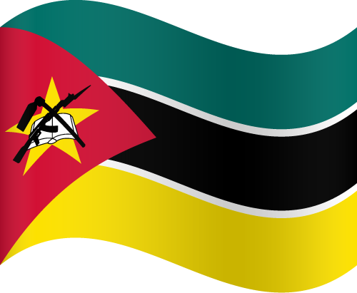 Mozambique Flag Waving PNG image