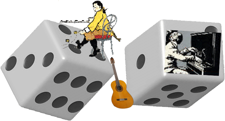 Mozart Dice Game Musical Concept PNG image