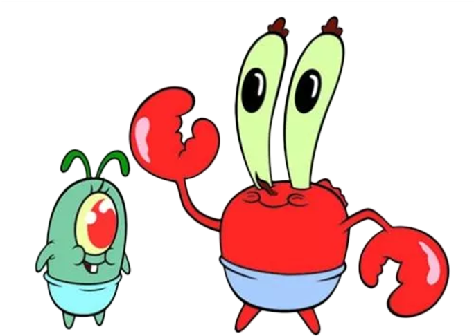 Mr Krabsand Plankton Cartoon PNG image