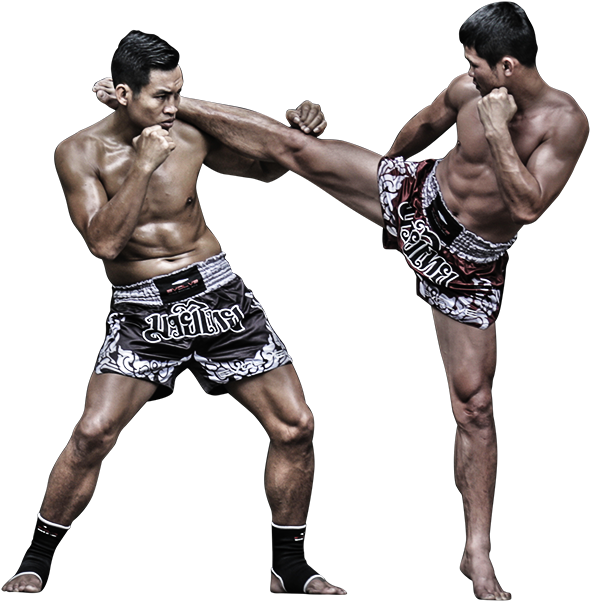 Muay Thai Kickboxing Match PNG image