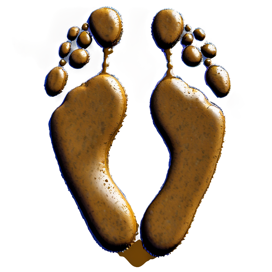 Mud Splatter Footprint Png 06262024 PNG image