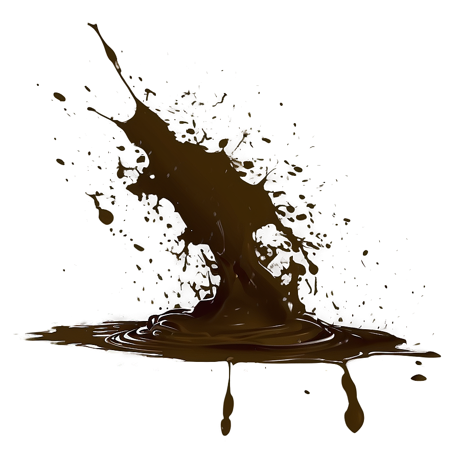 Mud Splatter Silhouette Png 06262024 PNG image