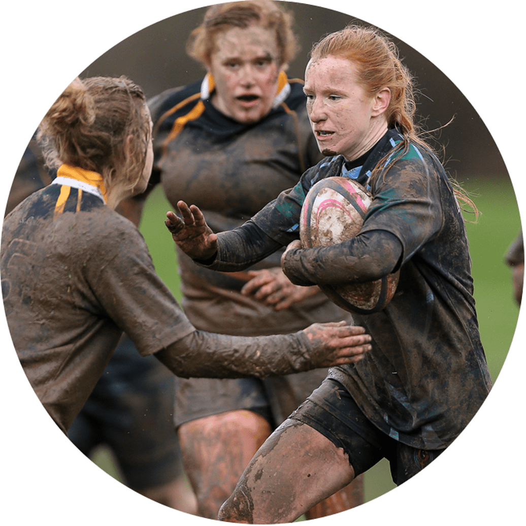 Muddy Rugby Match Action PNG image