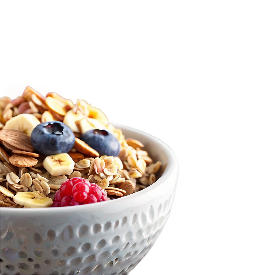 Muesli Breakfast Bowl Png Qbj24 PNG image