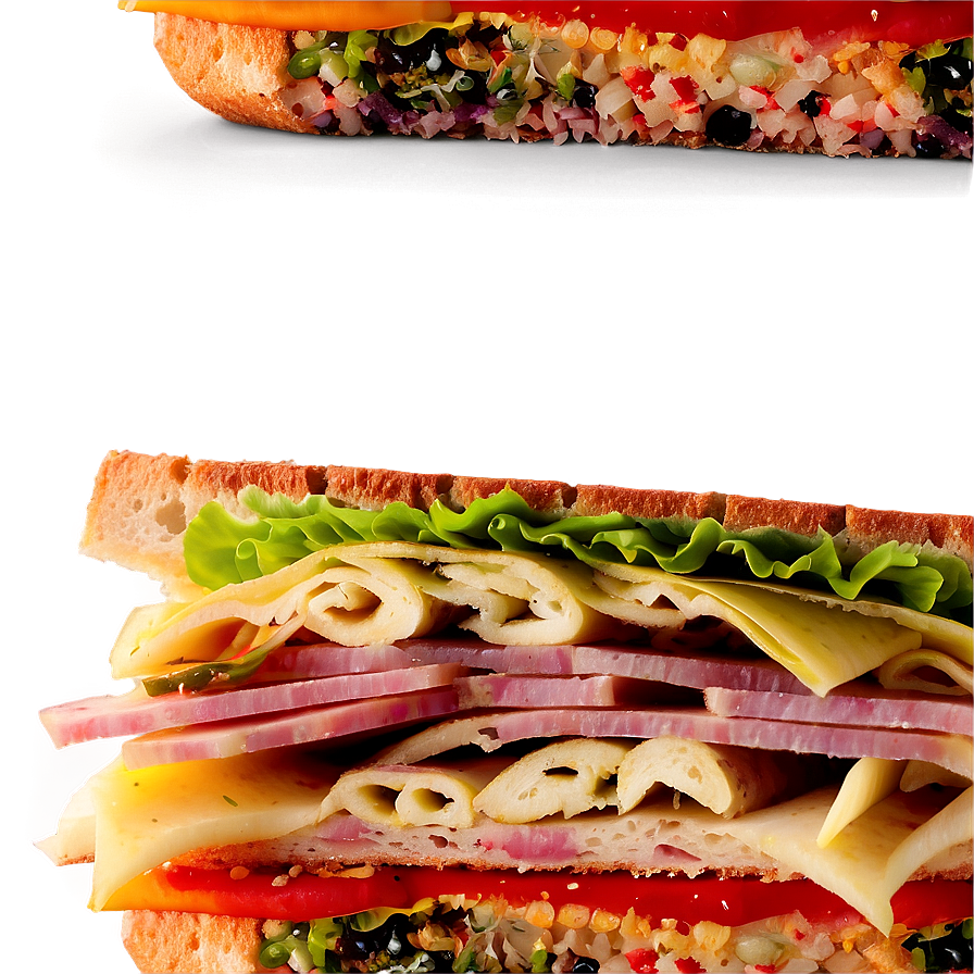 Muffuletta Sandwich Png 12 PNG image