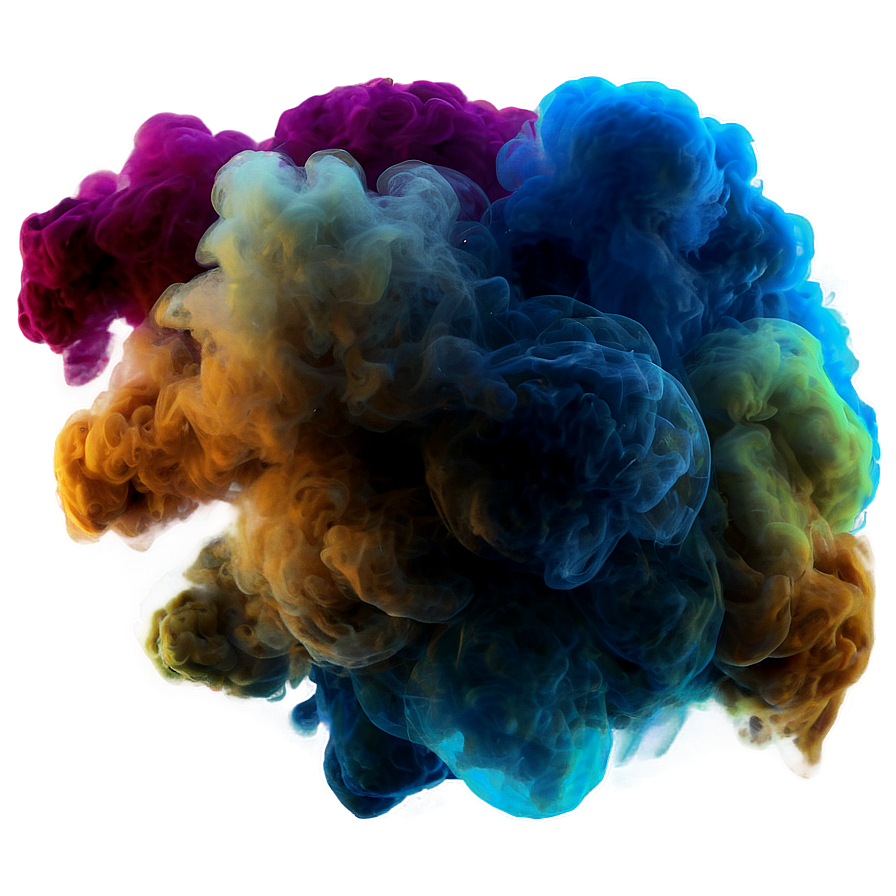 Multi-color Smoke Texture Png Ijq79 PNG image