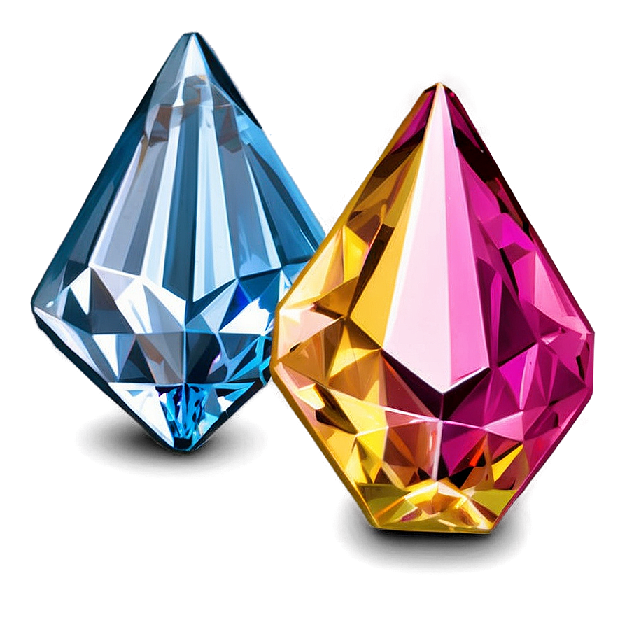 Multi-colored Diamond Mix Png Ixg PNG image