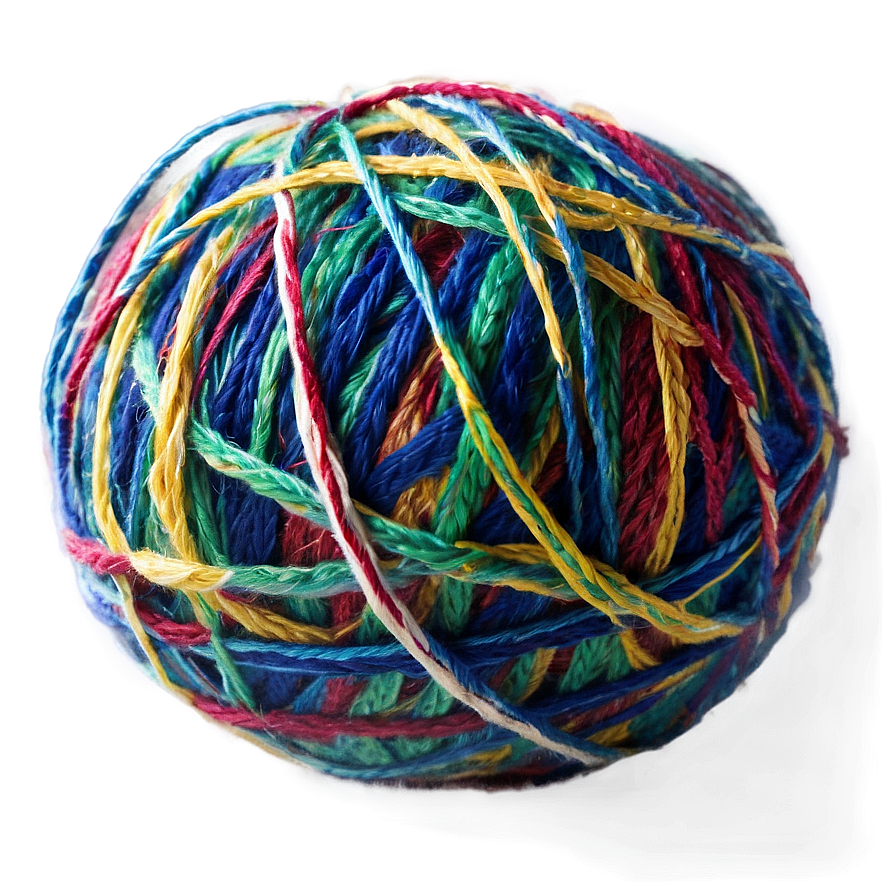 Multi-colored Yarn Ball Png Qqy86 PNG image