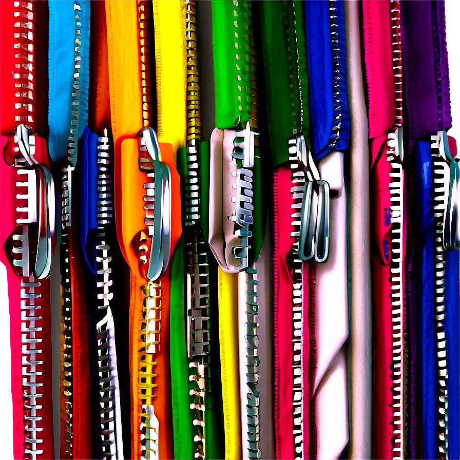 Multi-colored Zipper Array Png Aql PNG image