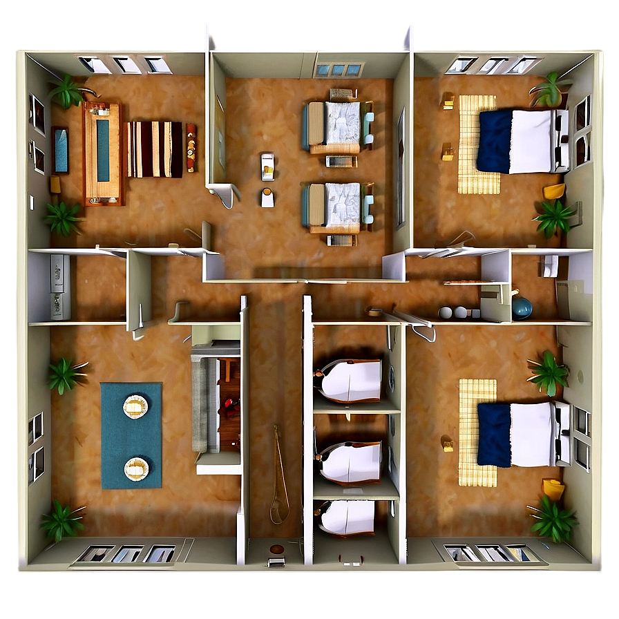 Multi-family Floor Plan Png 06262024 PNG image